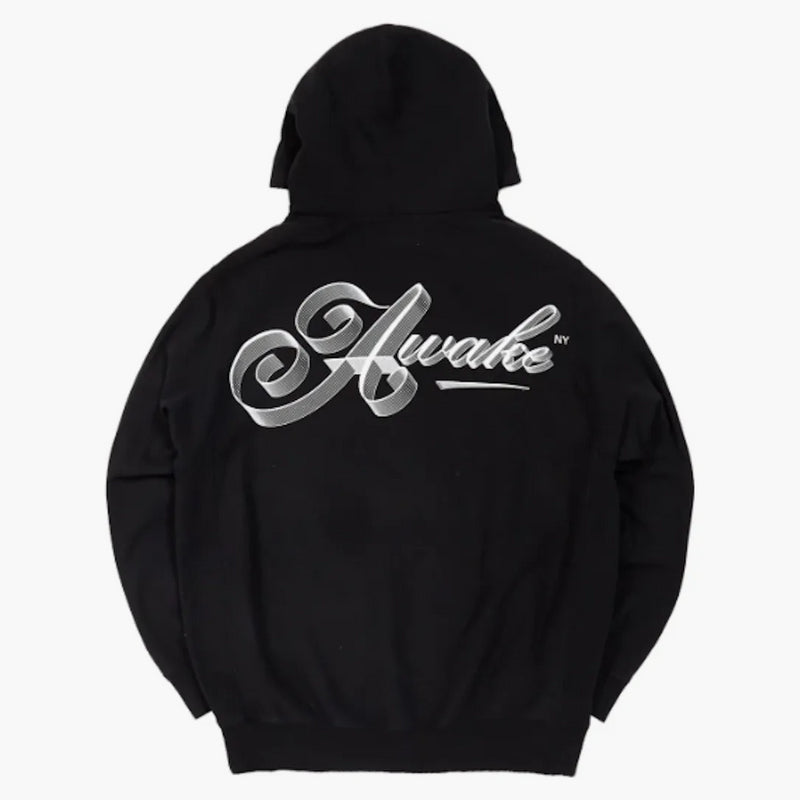 Vzhůru pásbonová skript Logo Hoodie Black
