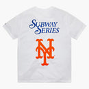 Serie di metropolitana sveglia Yankees vs. T-shirt Mets Bianco