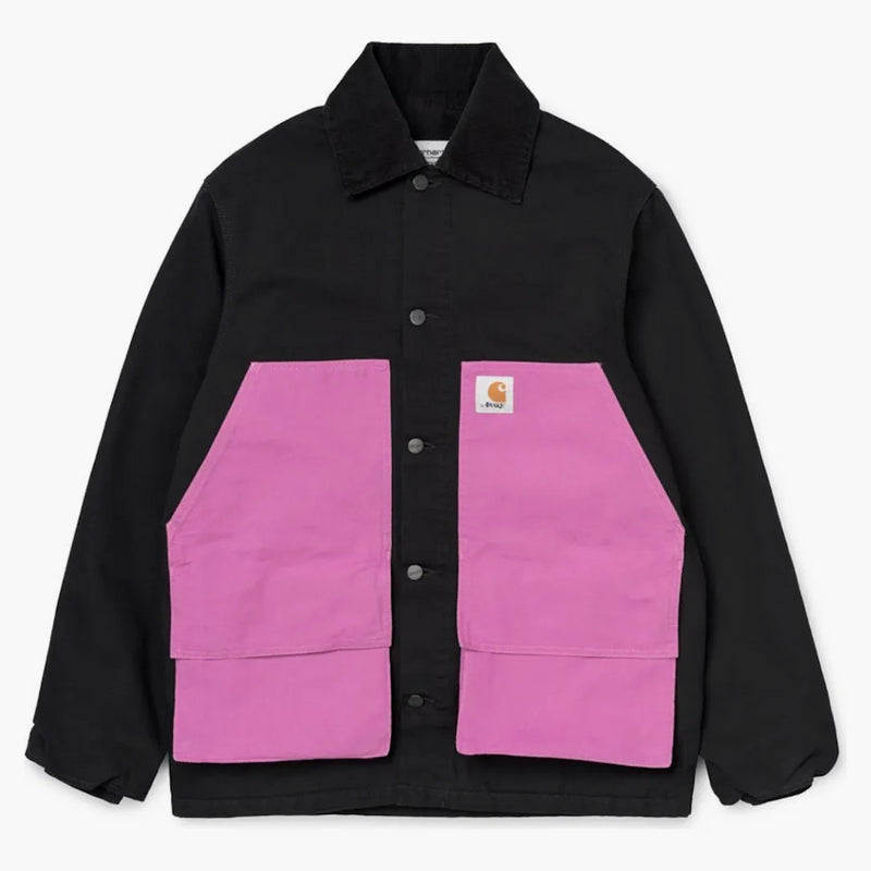 Vaken x carhartt wip michigan chore coat svart