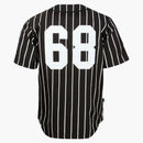 Bait Sluggers Pinstripe Baseball Jersey Black/white