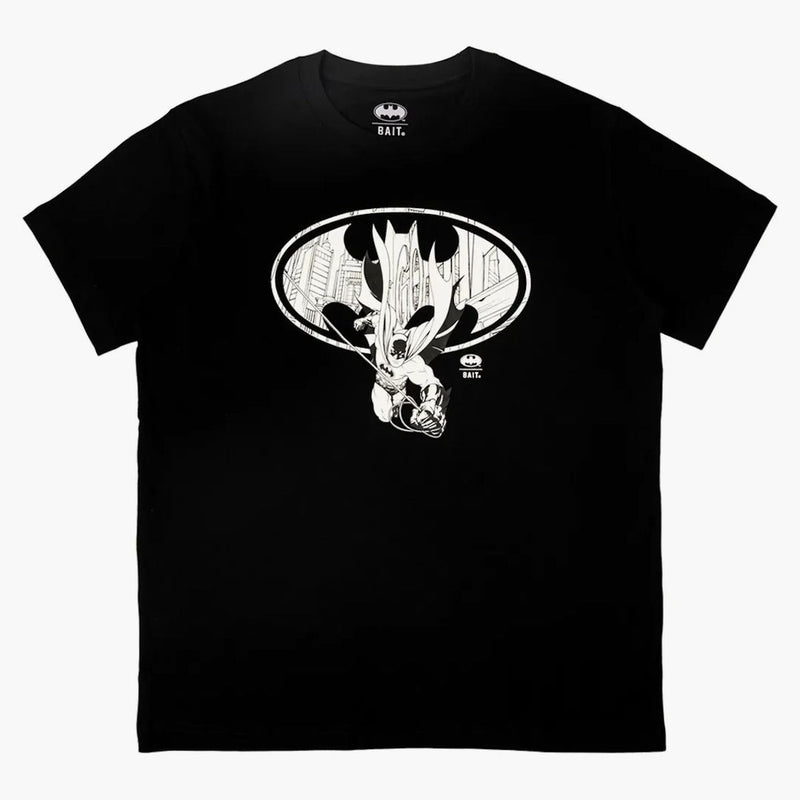 Bait X Batman Bat Logo Glow In The Dark Tee Black