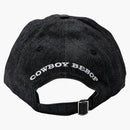 Bait X Cowboy Bepop Smiley Strapback Denim Cap Black
