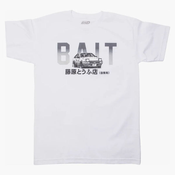 Bait X Initial D Bait Logo Design Tee White