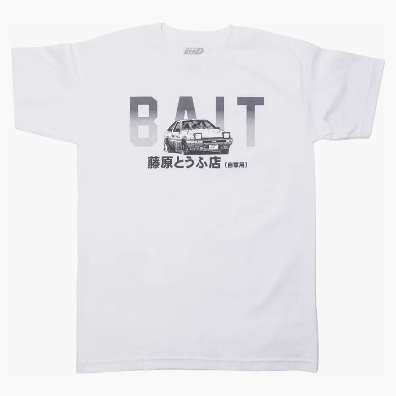 Bait X Initial D Bait Logo Design Tee White