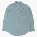 Bait X Looney Tunes Denim Embroidery Shirt Blue
