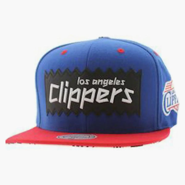 Bait X Mitchell And Ness Los Angeles Clippers Sta3 Wool Snapback Cap Royal/red