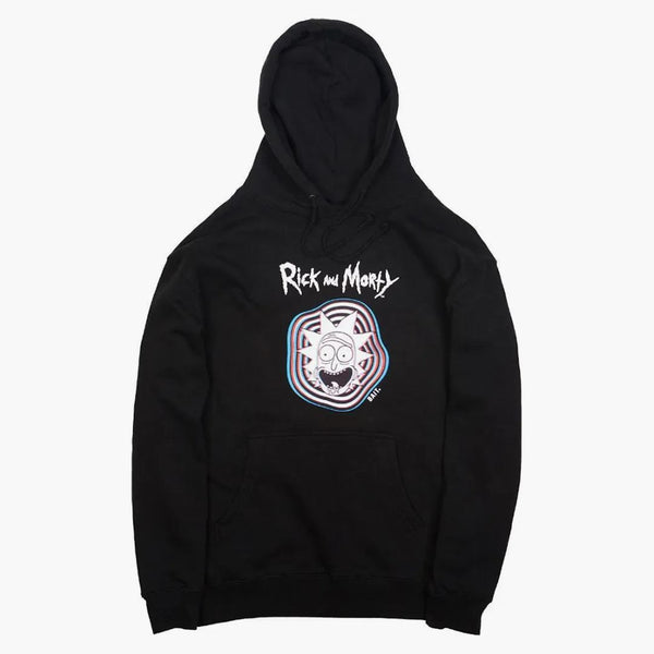 Bait X Rick And Morty Psychedelic Trippy Hoodie Black