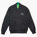 Bait X Rick And Morty Reversible Varsity Jacket Black