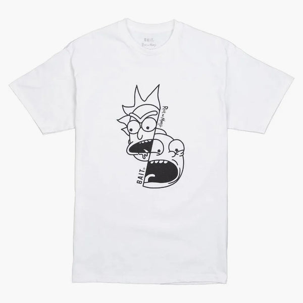 Bait X Rick And Morty Split Tee White