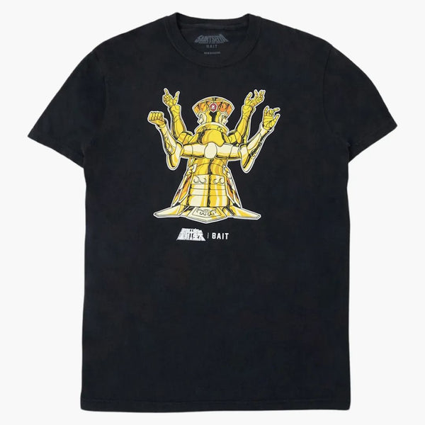 Bait X Saint Seiya Gemini Gold Foil Tee Black