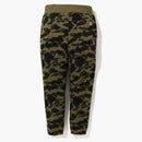Bape 1st Camo Ape Head Patched Sweatpants (fw22) Green