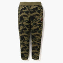 Bape 1st Camo Ape Head Patched Sweatpants (fw22) Green