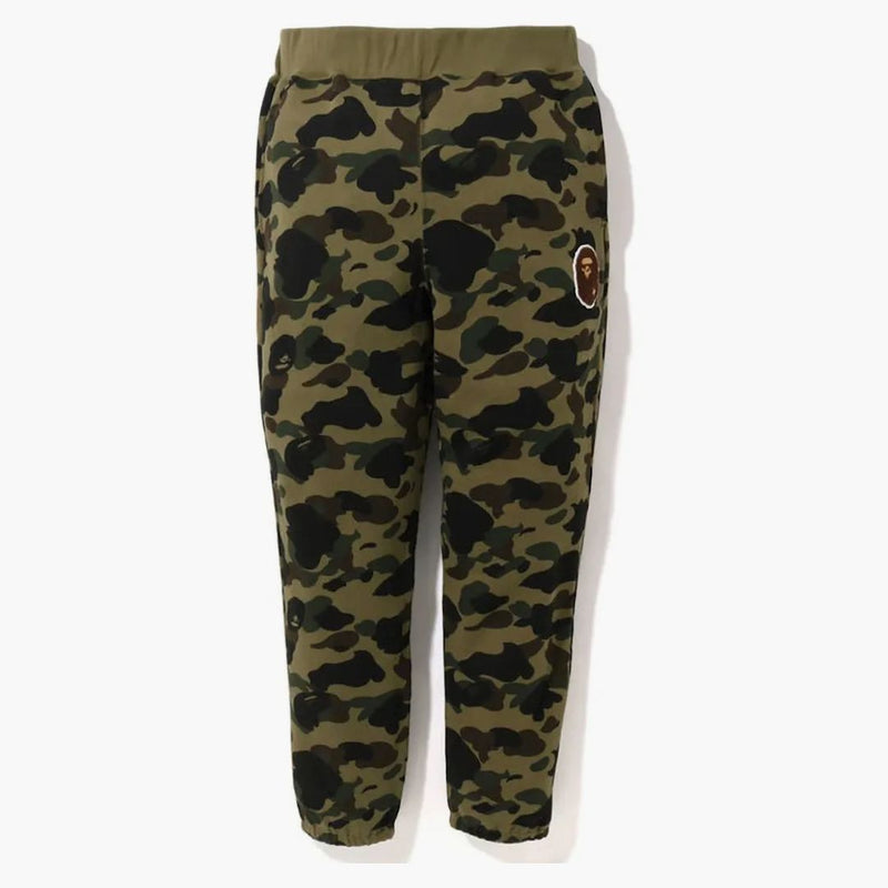 BAPE 1st Camo Ape hlava oprava tepláků (FW22) zelená