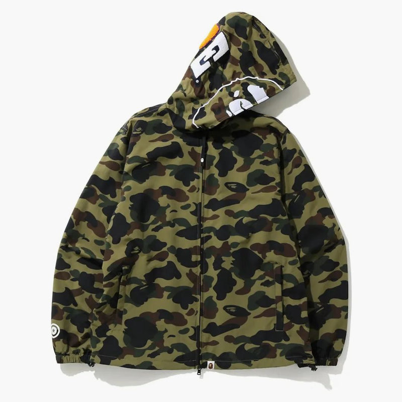 BAPE 1. Camo 2. lidoop plná zip kapucí zelená