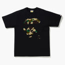 Bape 1st Camo Ape Face Tee Black/yellow