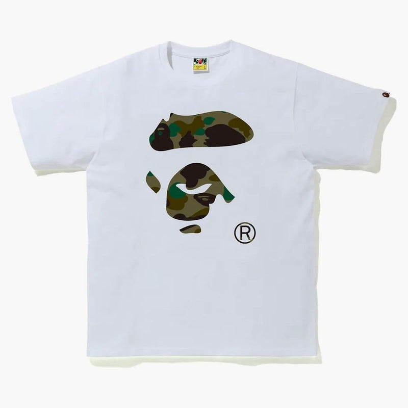 Bape 1st Camo Ape Face Tee White/Green