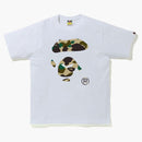 BAPE 1st Camo Ape Face Tee White/Yellow