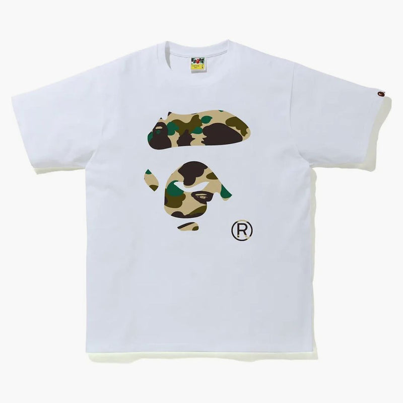 Bape 1st camo scimmia t -t -tee bianco/giallo
