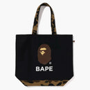 Bape 1st Camo Ape Head Tote Bag (SS24) Black