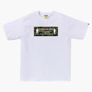 Bape 1st Camo Army Name Tee White/green