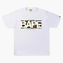 Bape 1st Camo Bape Logo Tee White Yellow