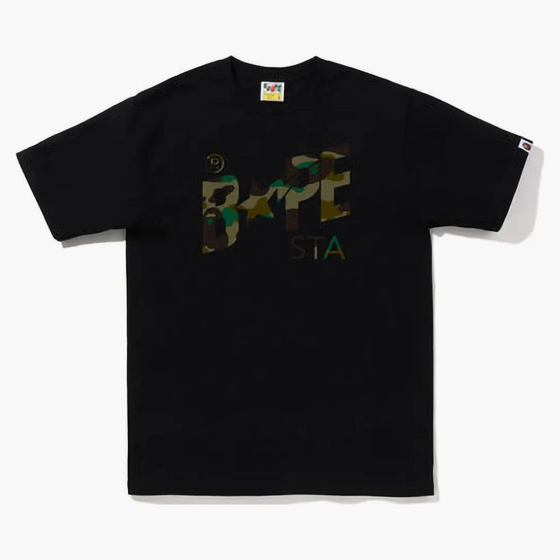 Bape 1st Camo Bape Sta Logo Tea (FW22) Black Green