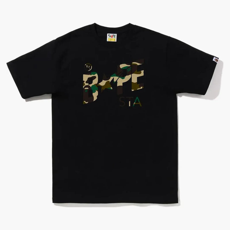 BAPE 1st Camo Bape Sta Logo Té (FW22) Amarillo negro