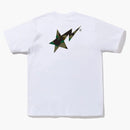 Bape 1st Camo Bape Sta Logo Tea (FW22) White Green