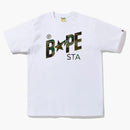 Bape 1st Camo Bape Sta Logo Tea (FW22) White Green