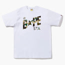 Bape 1st Camo Bape Sta Logo Tea (FW22) White Yellow