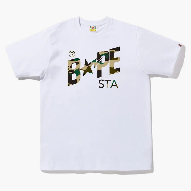BAPE 1 ° CAMO BAPE BAPE STA LOGO TEA (FW22) BIANCO