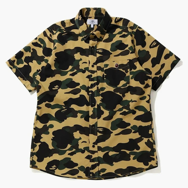 BAPE 1. camo bd s/s košile žlutá