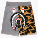 Bape 1st Camo Back Shark Sweat Shorts Gray/Yellow
