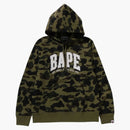 Bape 1st Camo Bape Pullover Hoodie Green