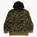 Bape 1st Camo Blocking Raw Edge Relaksed Fit Pullover Blue Black