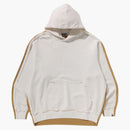 Bape 1st Camo Blocking Raw Edge Relaxed Fit Pullover Hoodie Ivory