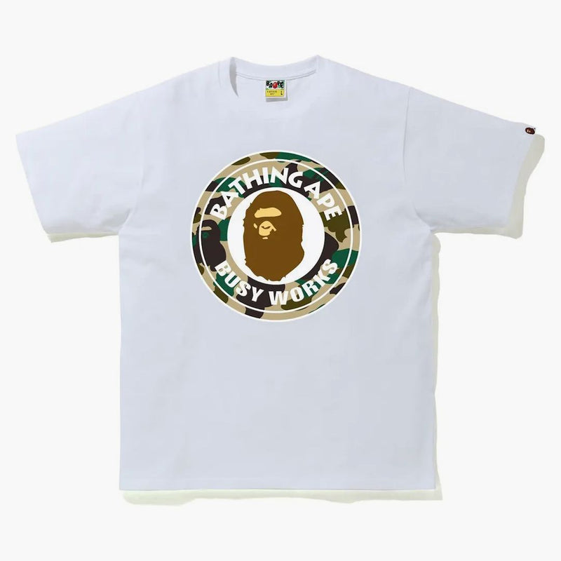 BAPE 1 ° camo impegnato Works Tea (SS21) bianco/giallo