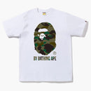 Bape 1st Camo By Bathing Ape Tee (fw22) White Green