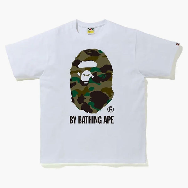 Bape 1st Camo od koupání lidoopů Tee White/Green