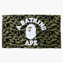 BAPE 1st CAMO College logo asciugamano verde