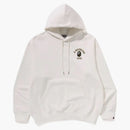 Bape 1st Camo College Logo Relaxed Fit Pullover Hoodie Ivory