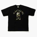 Bape 1. Camo College Relaxaded Fit Tee Black/Yellow