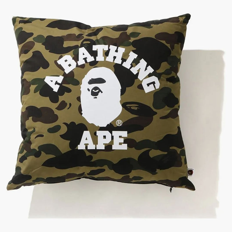 Bape 1st Camo College Square Cushion Green