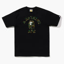 Bape 1st Camo College Tee (fw22) Black Green