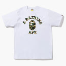 Bape 1st Camo College Tea (FW22) White Yellow