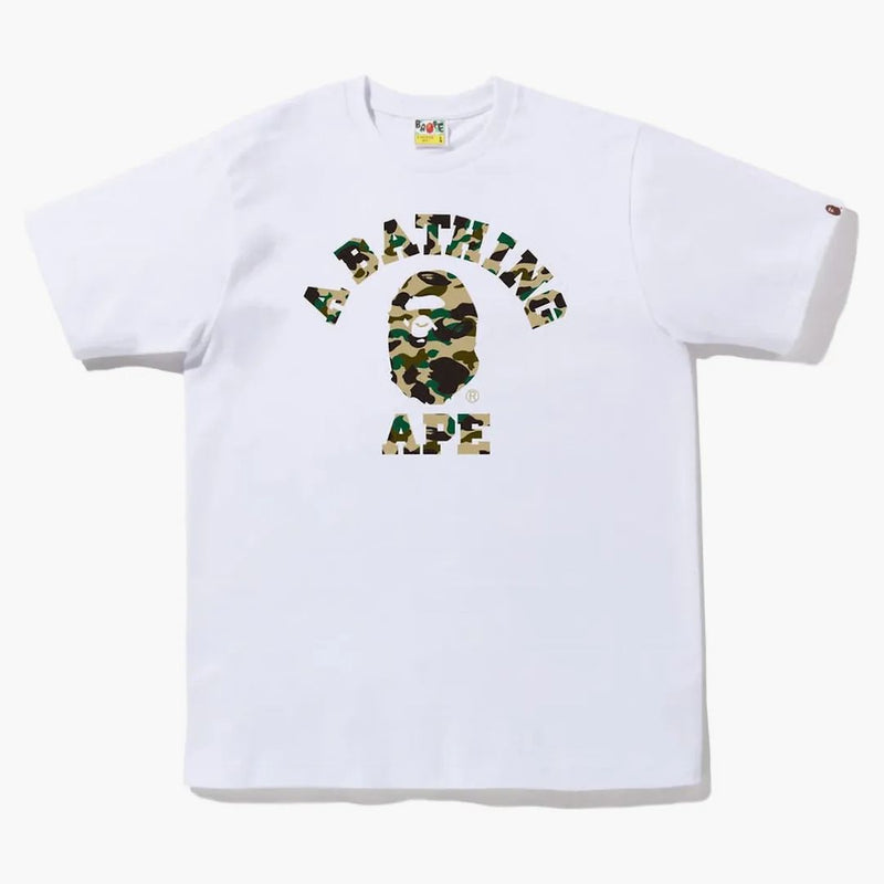 BAPE 1 ° CAMO College Tea (FW22) Bianco