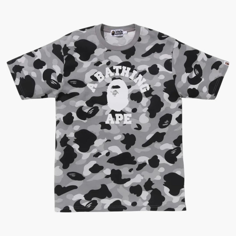 Bape 1st Camo College Tee Tee Gray