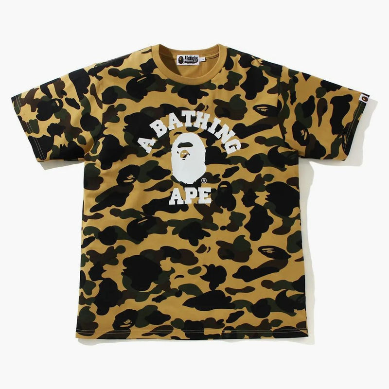 Bape 1st Camo College Tea (SS21) Yellow