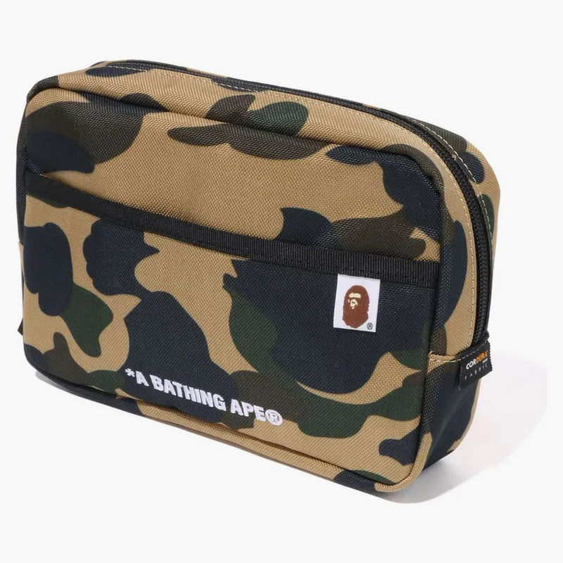 Bape 1st Camo Cordura Multi Pouch Yellow
