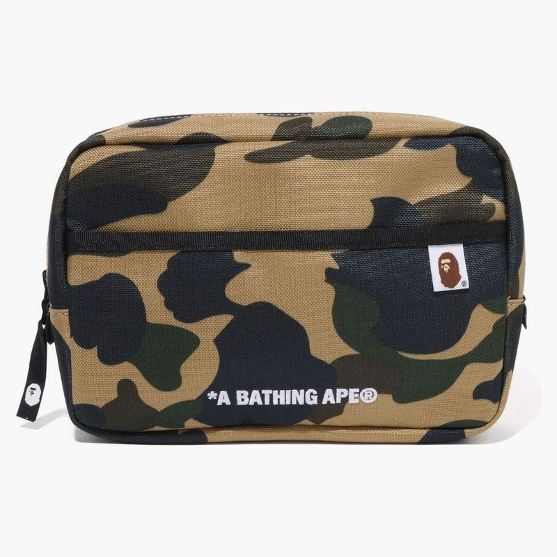 Bape 1st Camo Cordura Multi Pouch Yellow